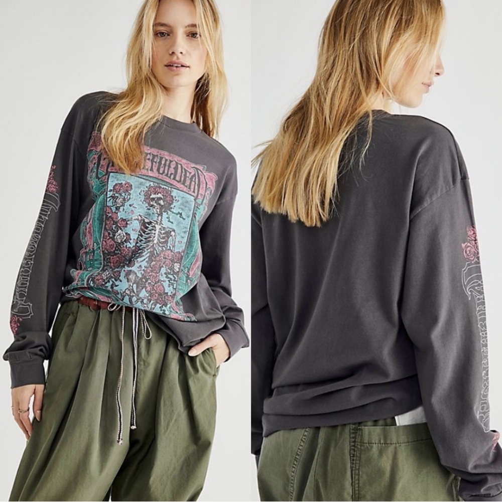 Daydreamer for Free People Grateful Dead Oxford Circus Long Sleeve Shirt Size XS
